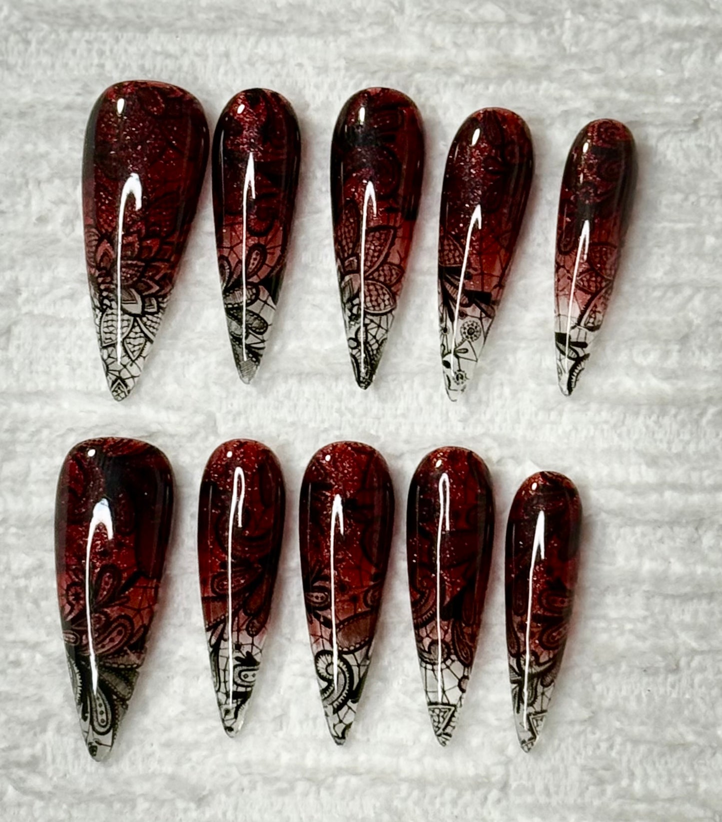 Red Lace Stiletto