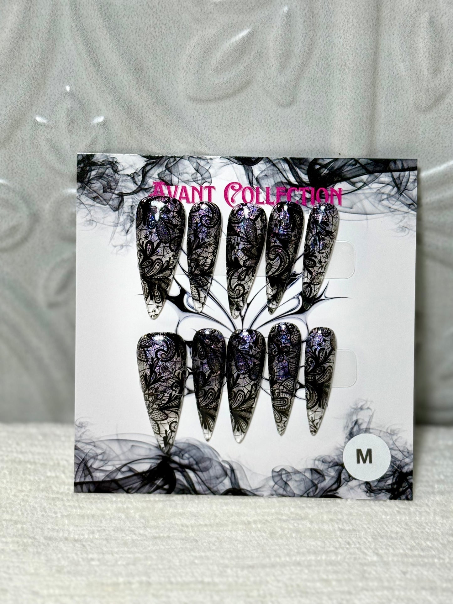 Purple lace stiletto