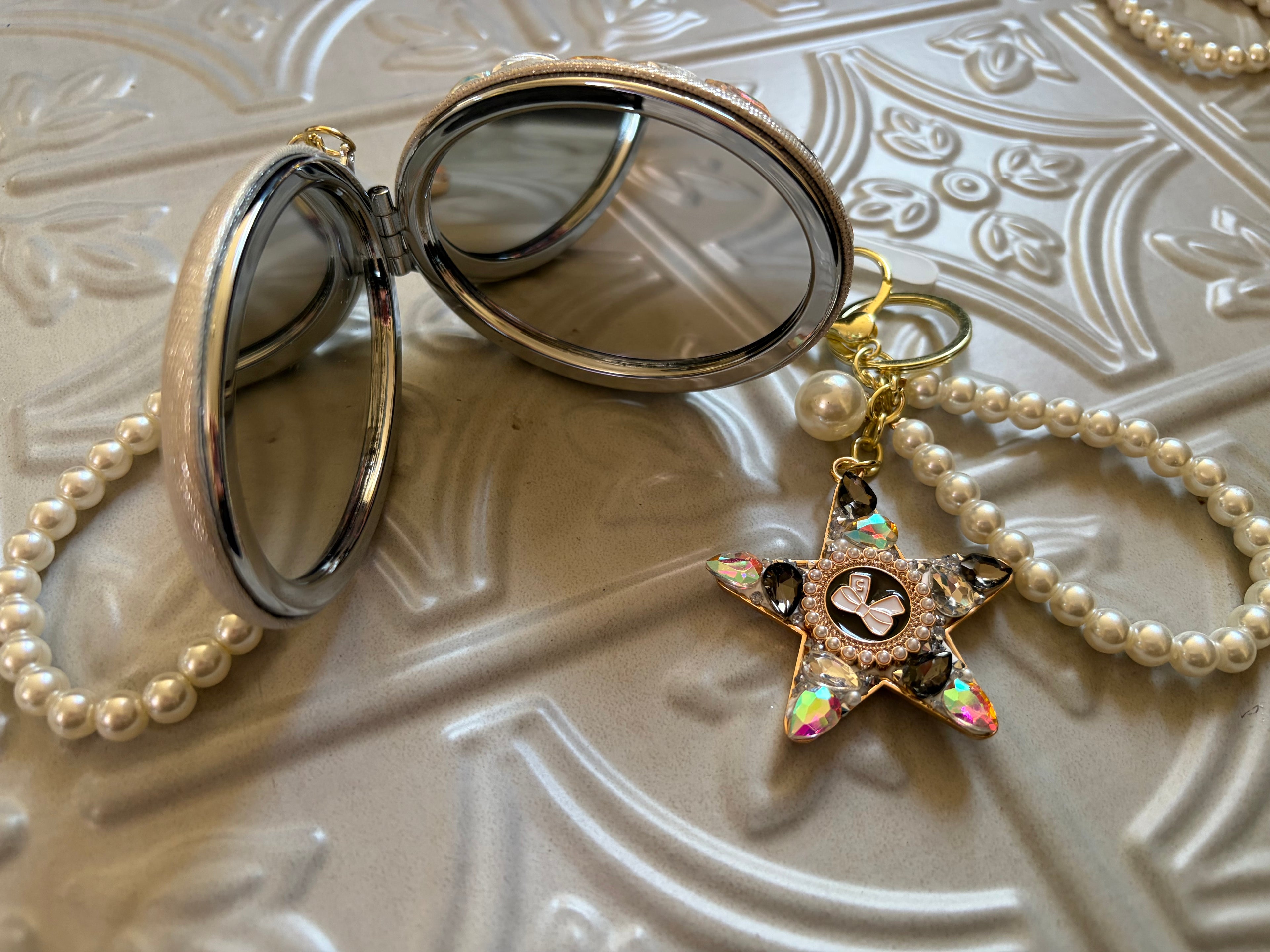 Compact Mirror & Phone Chain