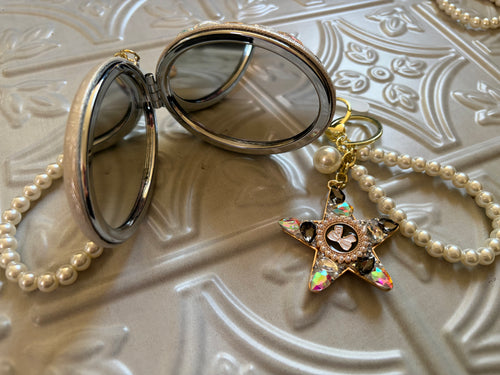 Compact Mirror & Phone Chain