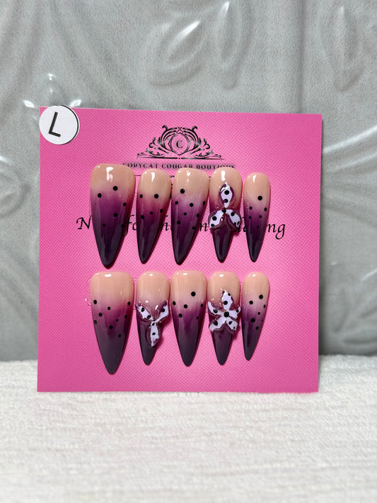 Stiletto purple flower