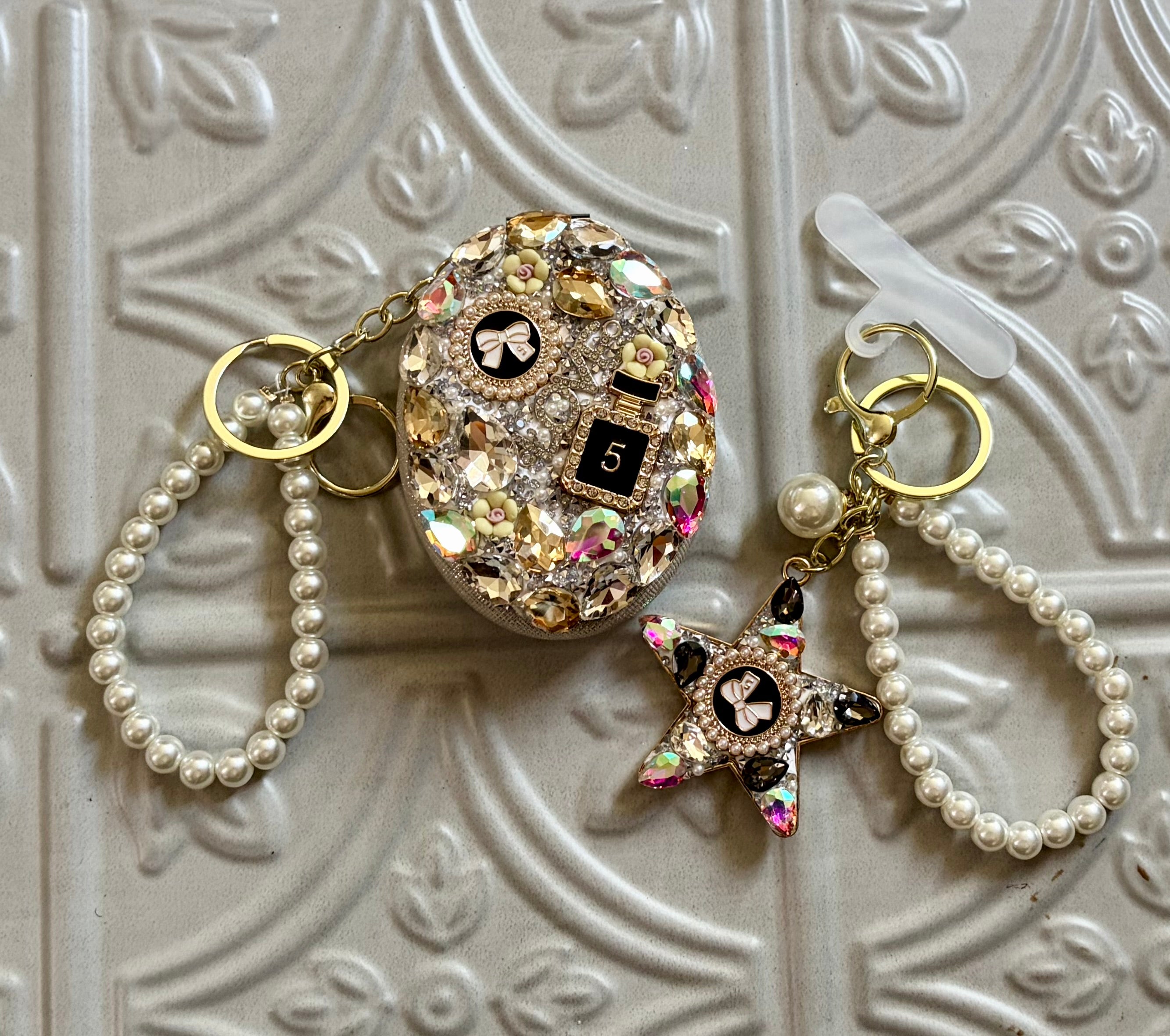 Compact Mirror & Phone Chain