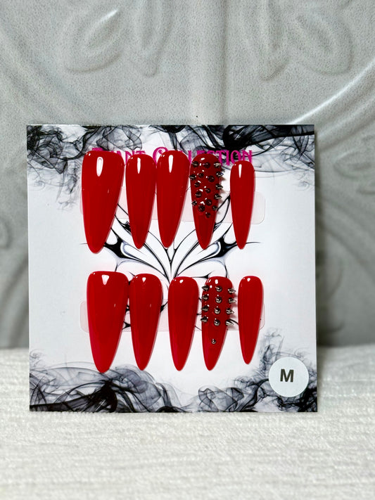 Red Spike Stiletto