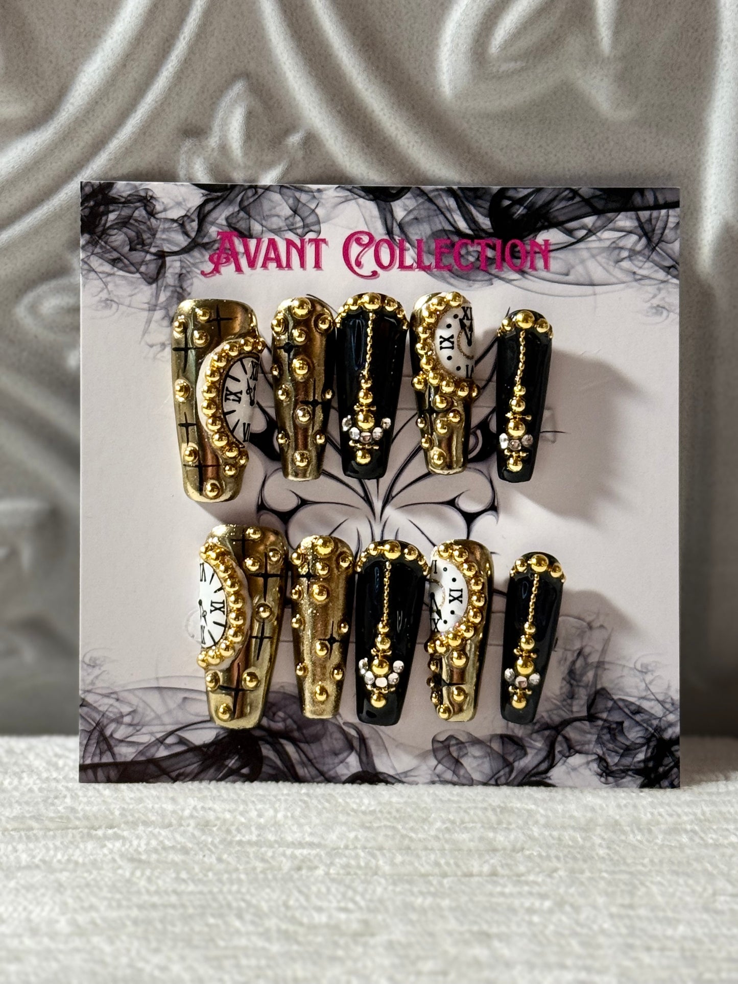 Gold Chrome Coffin Shape