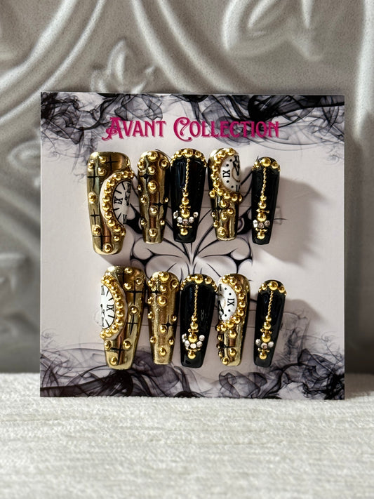 Gold Chrome Coffin Shape