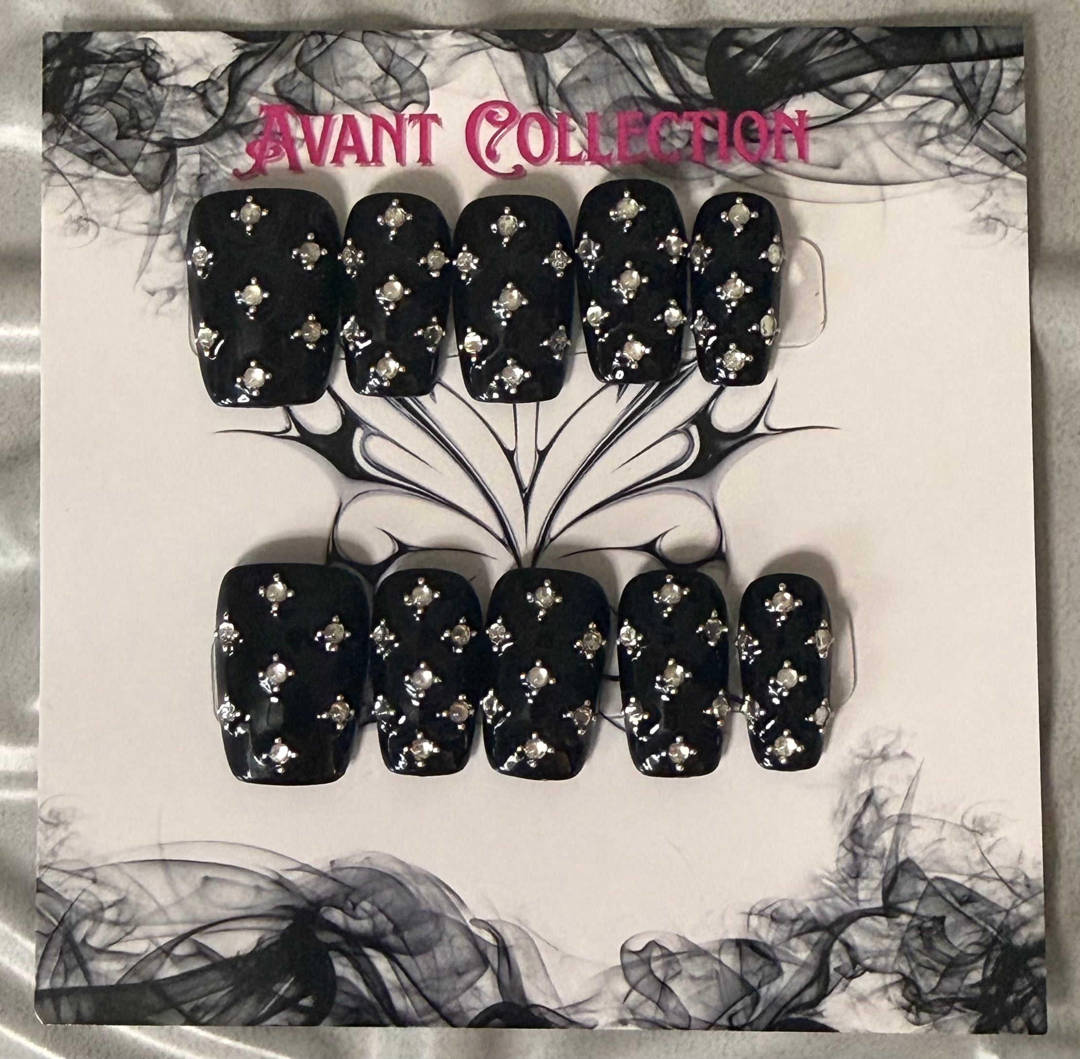 Black stud bling / short